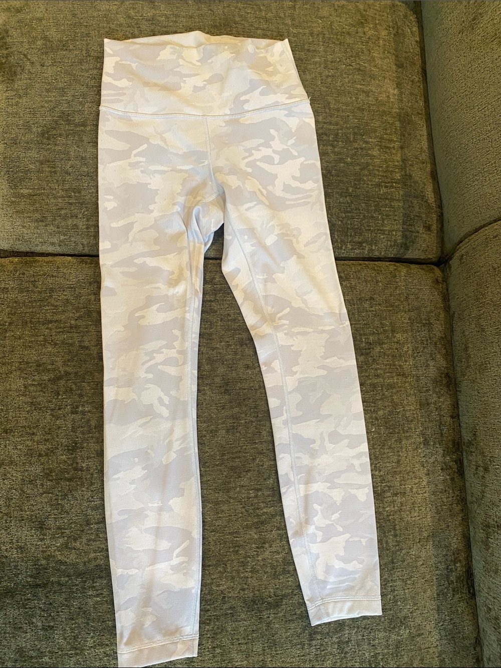 lululemon athletica White & Light Gray Camo High-Rise Leggings